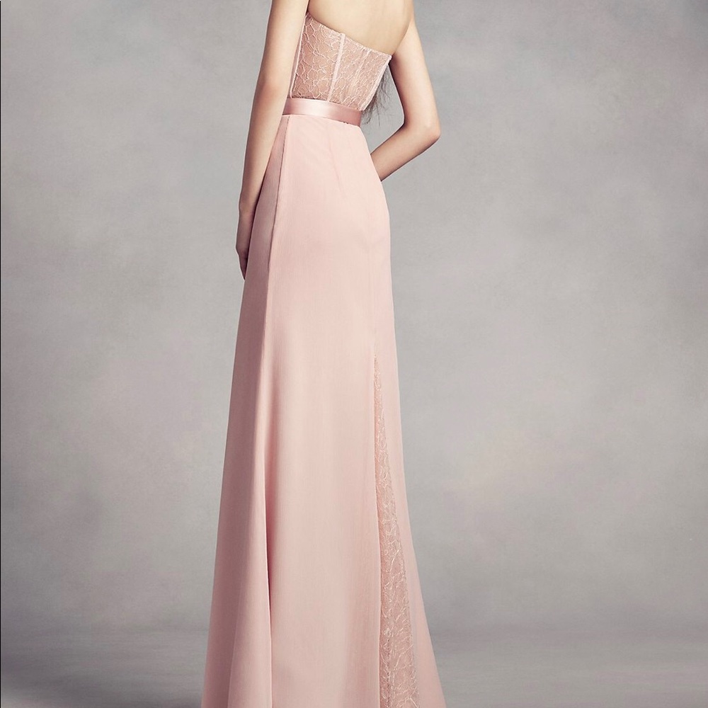 White by Vera Wang chiffon bridesmaid gown - Picture 8 of 8